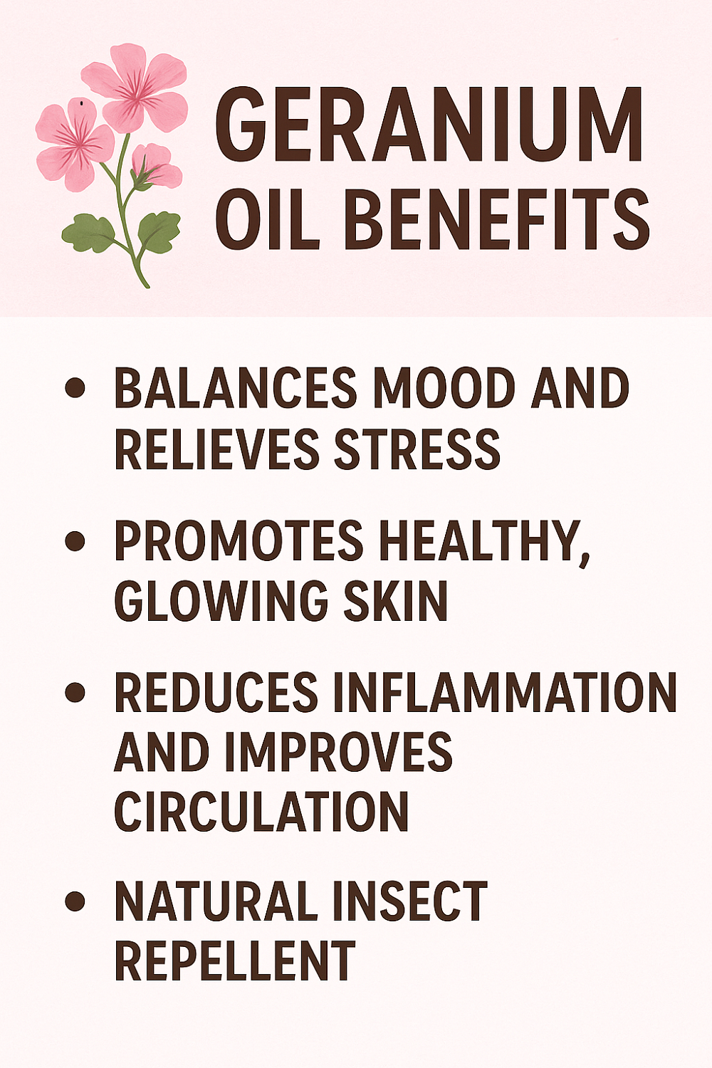 benefits Geranium Oil