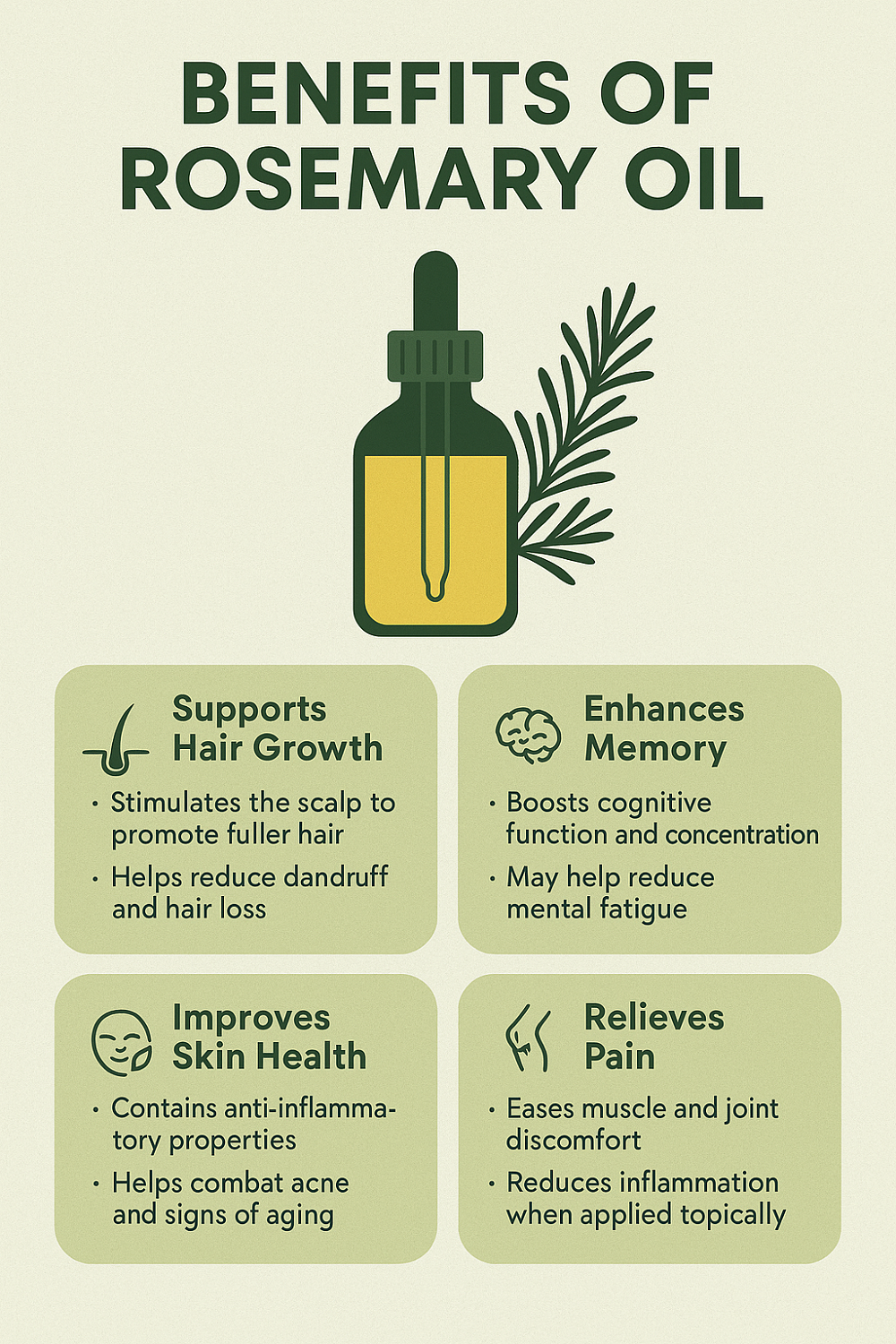  benefits Rosemary Oil